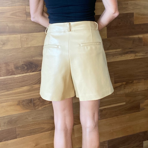 Faux leather shorts- barely worn! - Picture 4 of 6